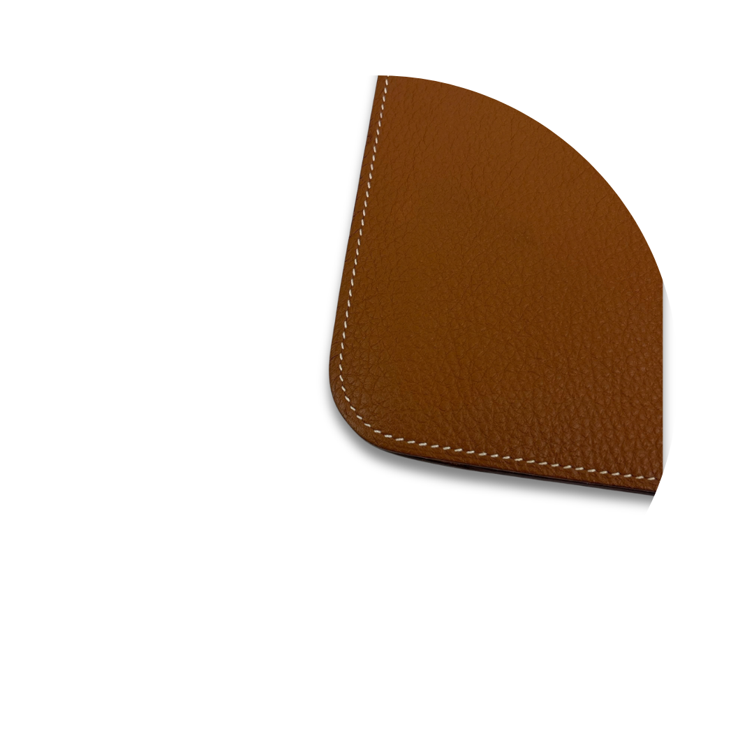 Hermès Clemence Dogon Duo Wallet Gold