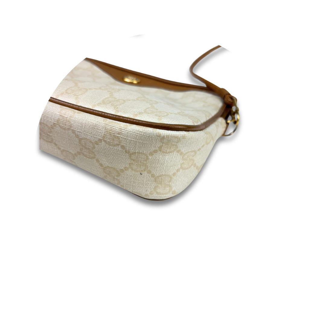Gucci Vintage Ivory Pouch on Strap