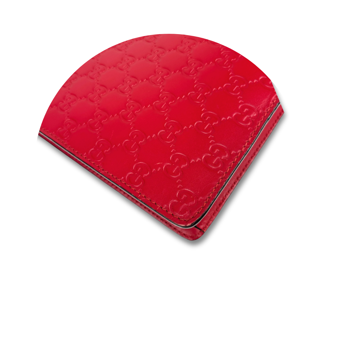 Gucci Guccissima Red Document Holder
