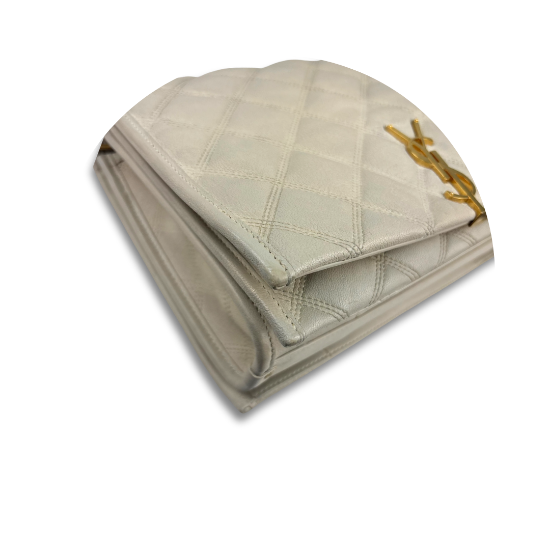 YSL Off White Becky Shoulder Bag