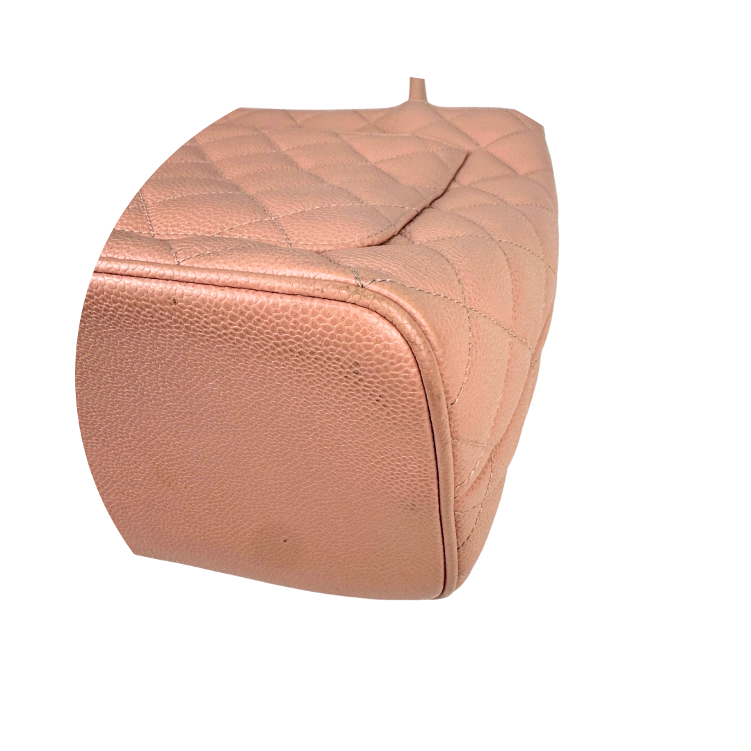 Chanel Pink Caviar Medallion Tote