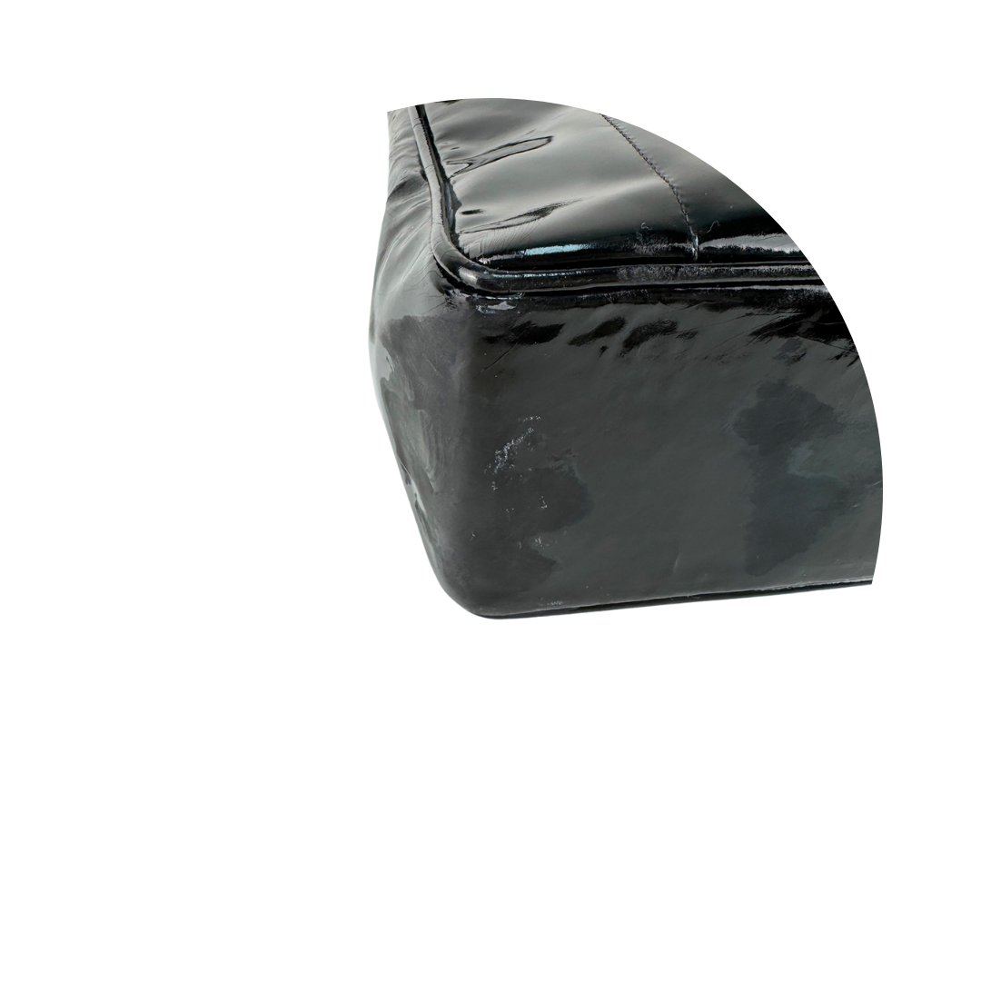 Chanel Black Mademoiselle Patent Jumbo