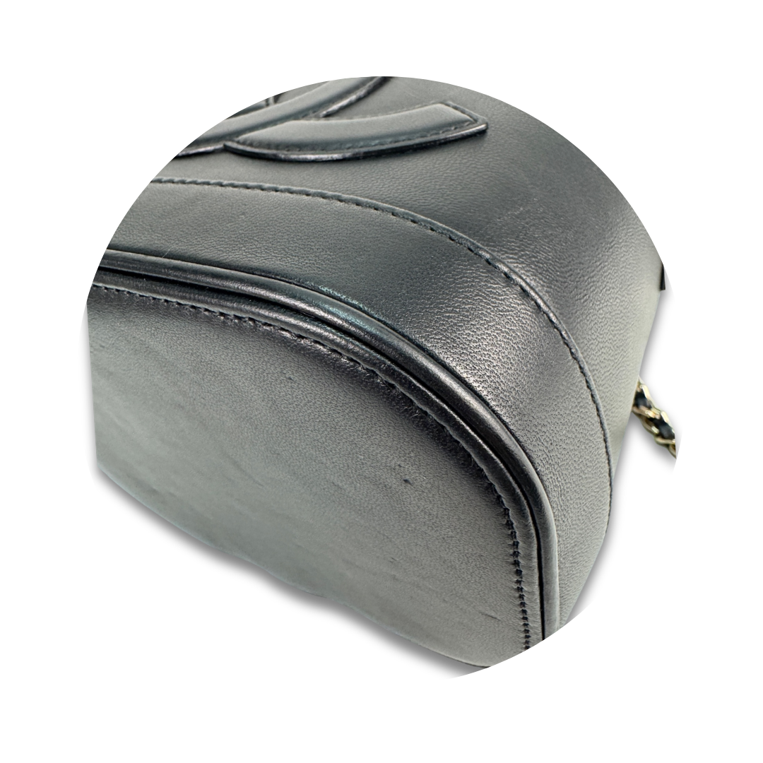 Chanel Black Calfskin Vanity Case