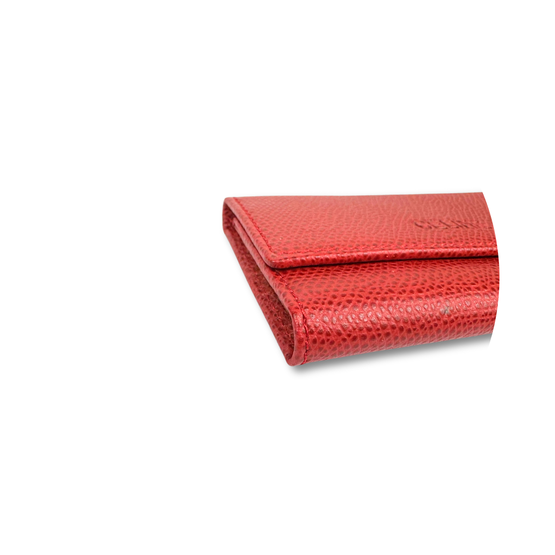 Celine Red Leather Key Holder