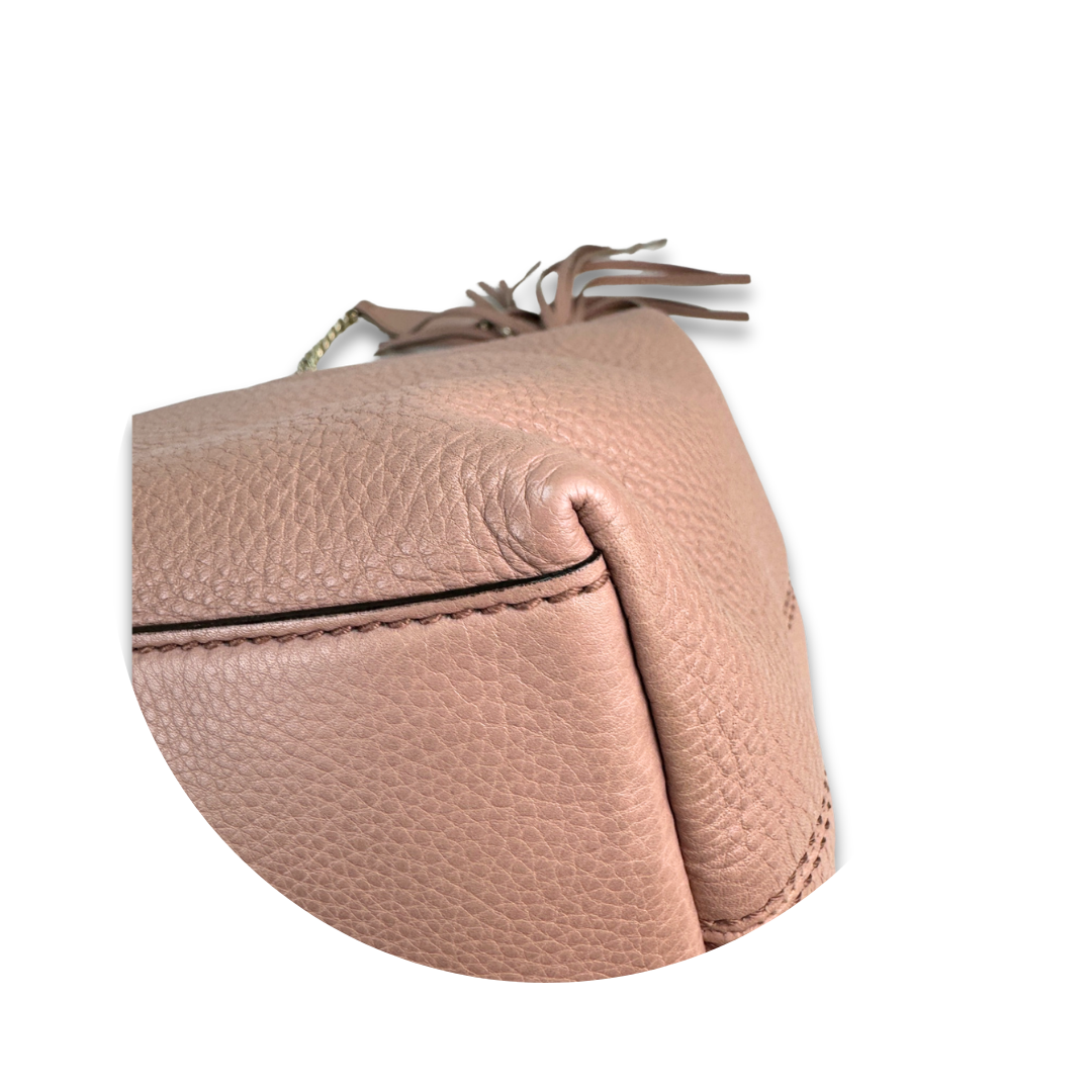 Gucci Dusty Rose Soho Chain Tote