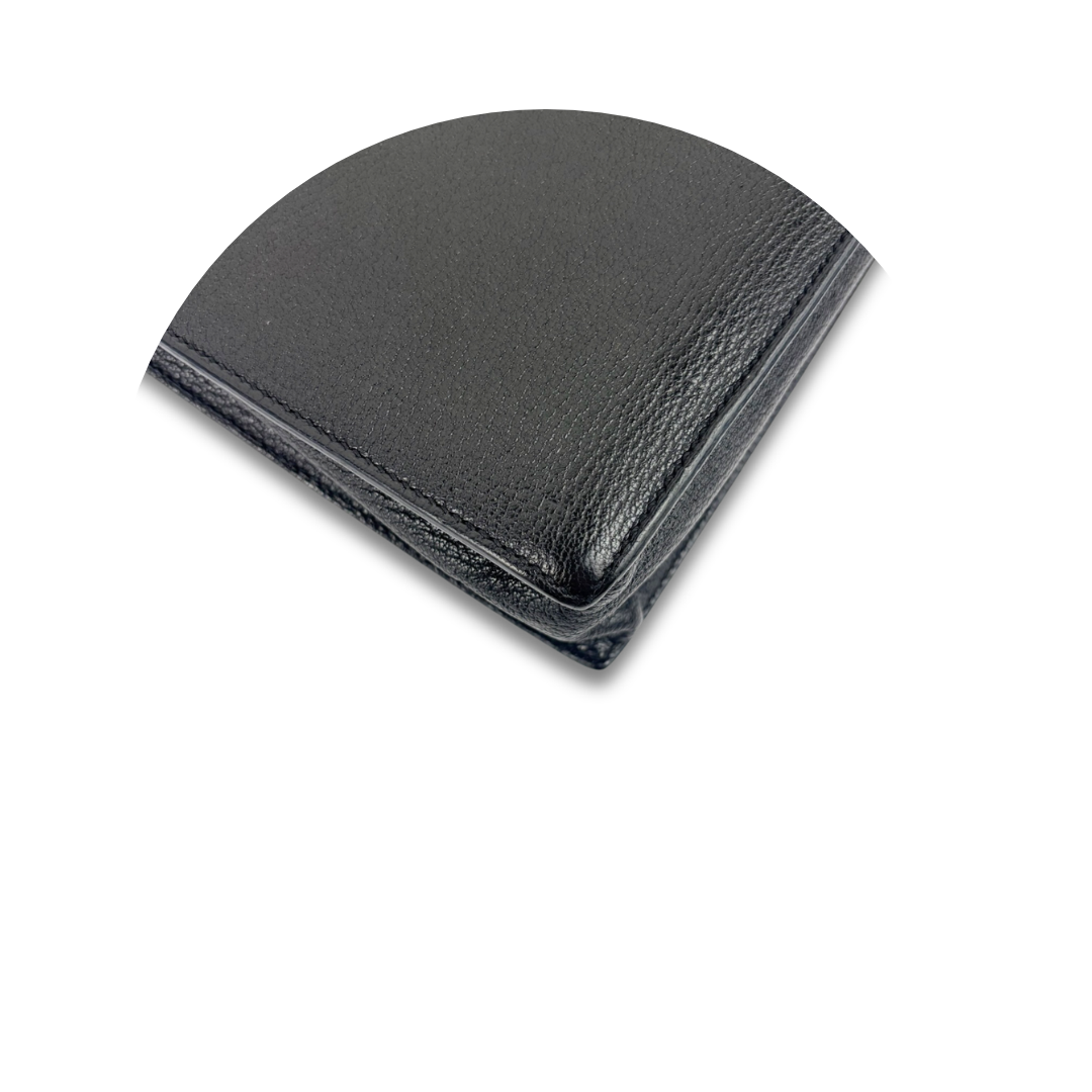 Hermès Chevre Mysore Verrou Clutch Black