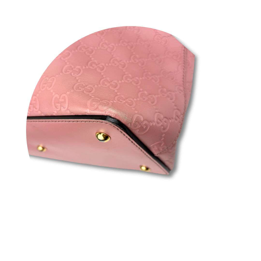 Gucci Pink Guccissima Foldover Tote