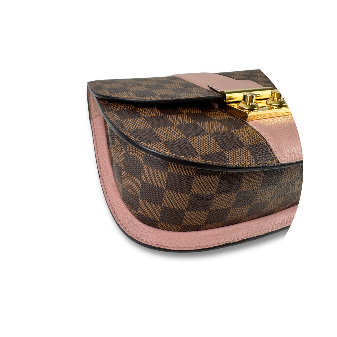 Louis Vuitton Damier Ebene Cuir Taurillon Wight Ballerine