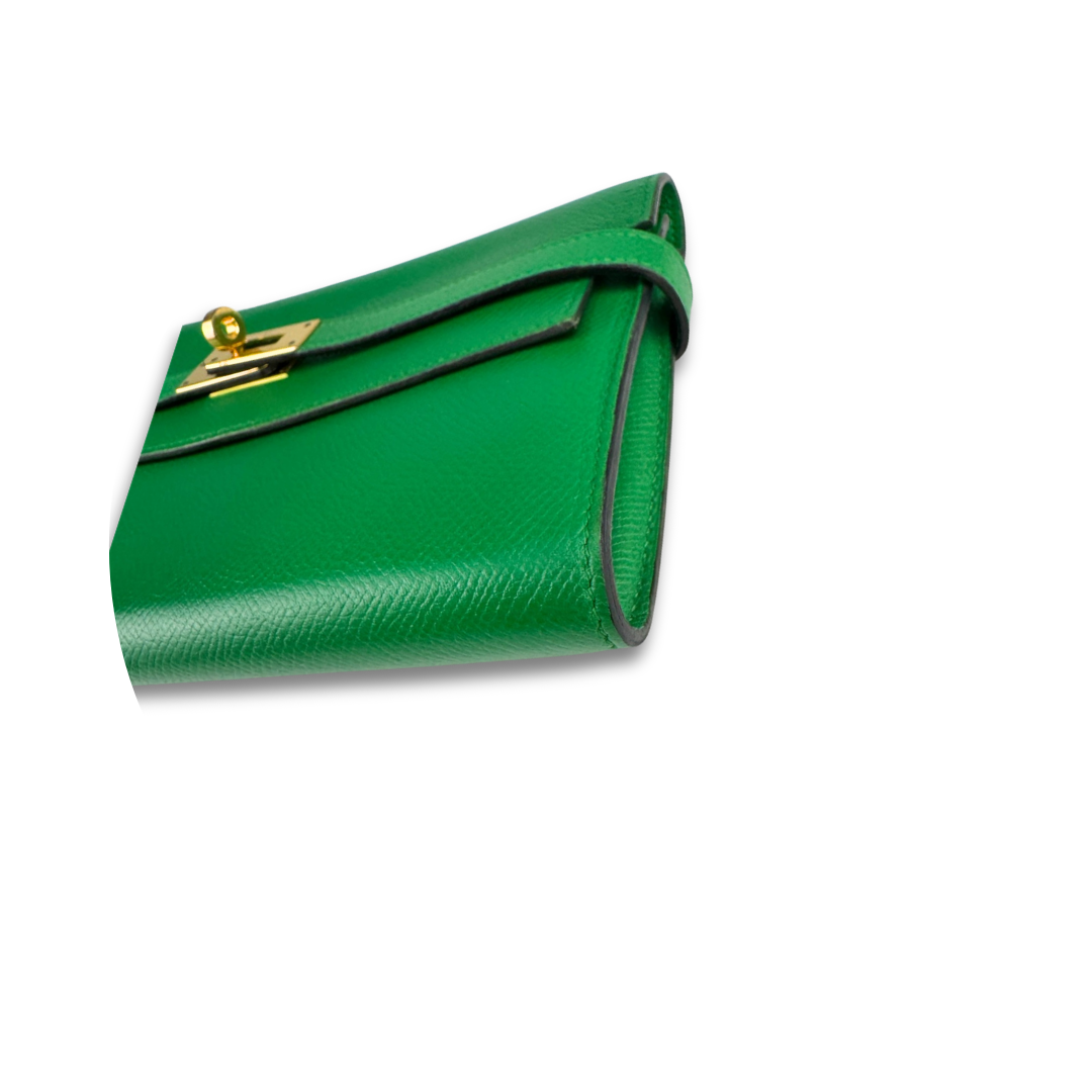 Hermès Green Epsom Kelly Longue Wallet
