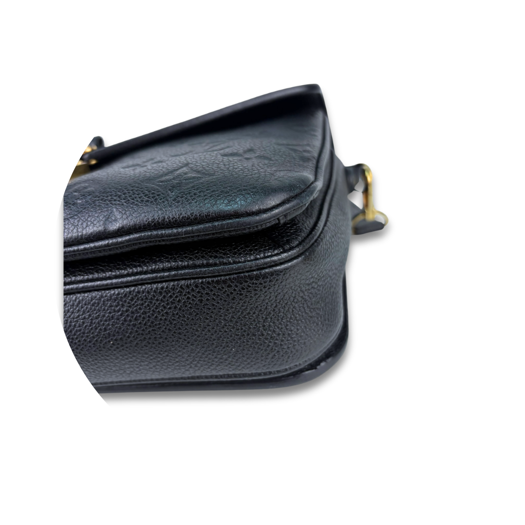 Louis Vuitton Black Empreinte Pochette Métis