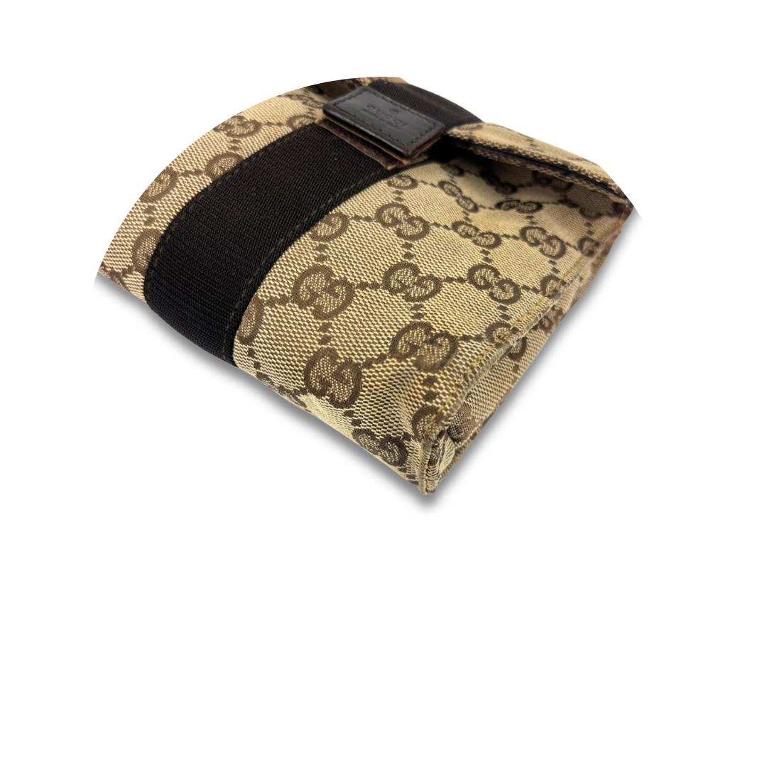 Gucci GG Canvas Fold-Over Pouch