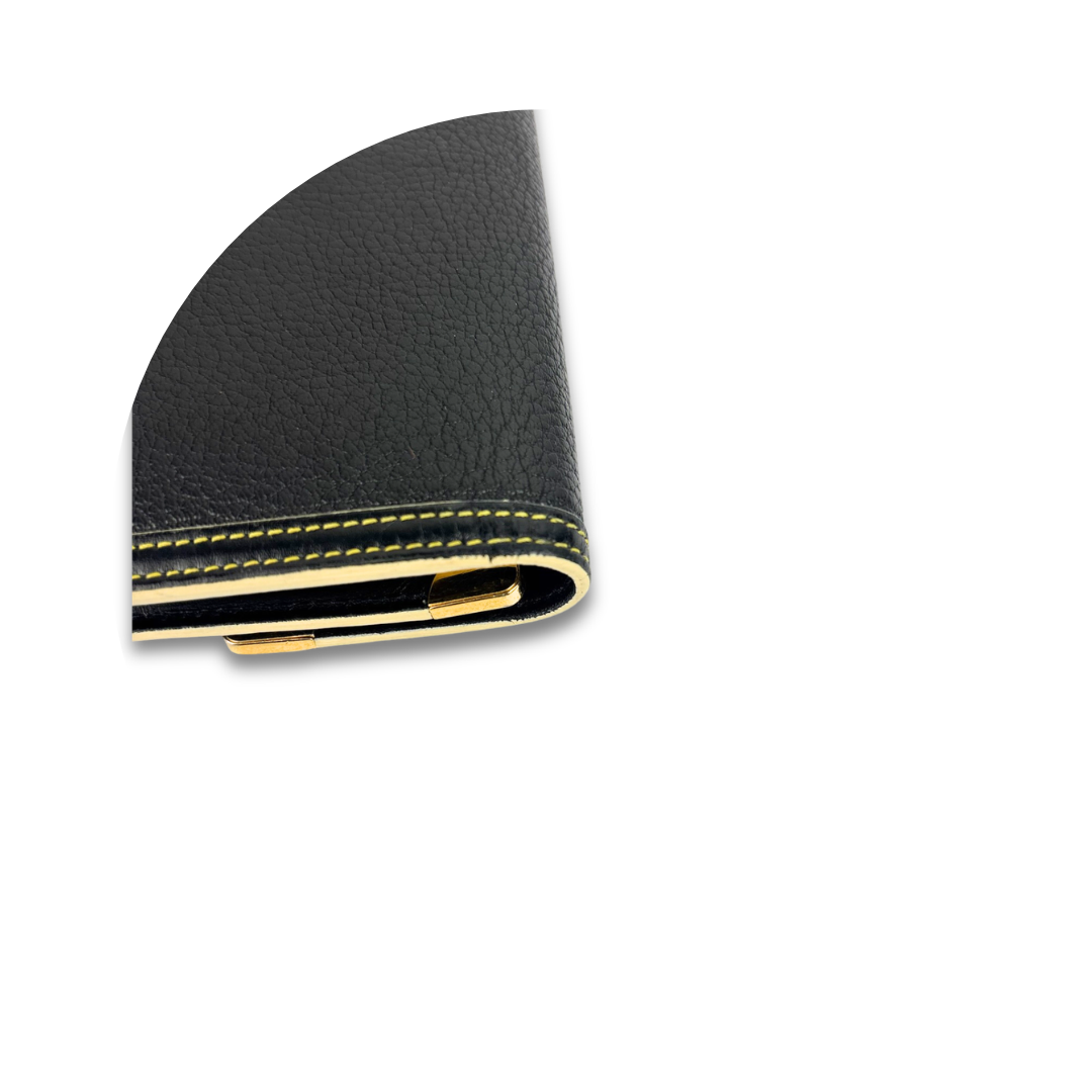 Louis Vuitton Black Suhali Porte Tresor Wallet