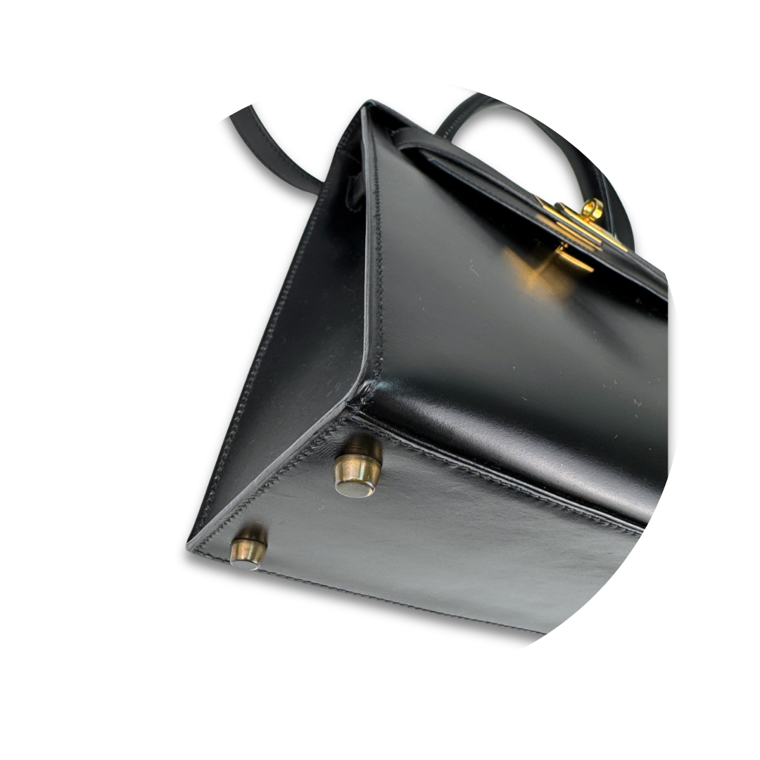 Hermès Box Calf Kelly 28 Noir