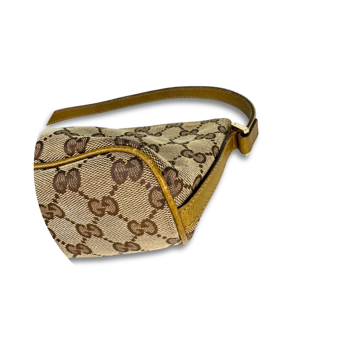 Gucci Brown GG Canvas Boat Pochette