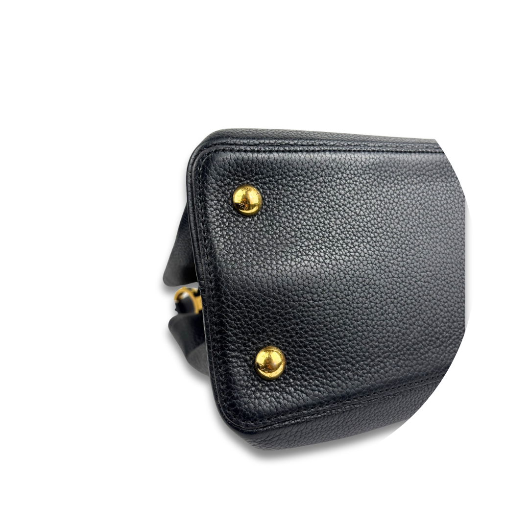 Louis Vuitton Black Capucines MM
