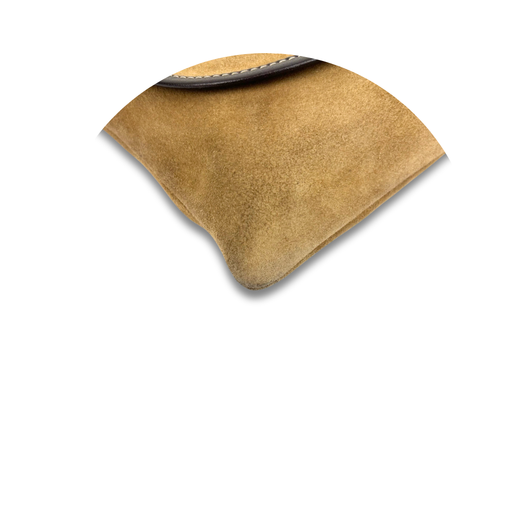 Loewe Suede Anagram Pouch on Strap