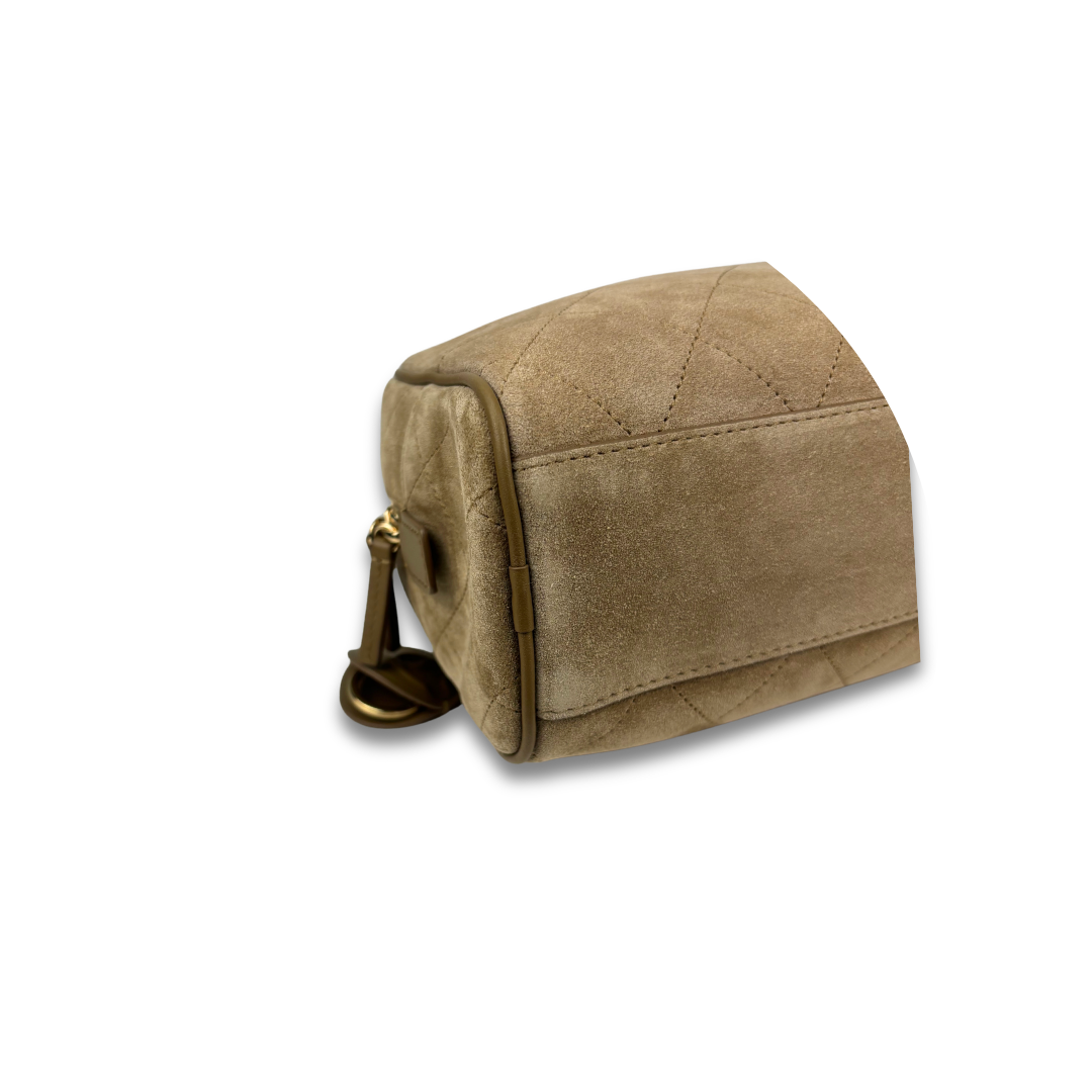Chanel Suede Large Perfect Bowling Bag