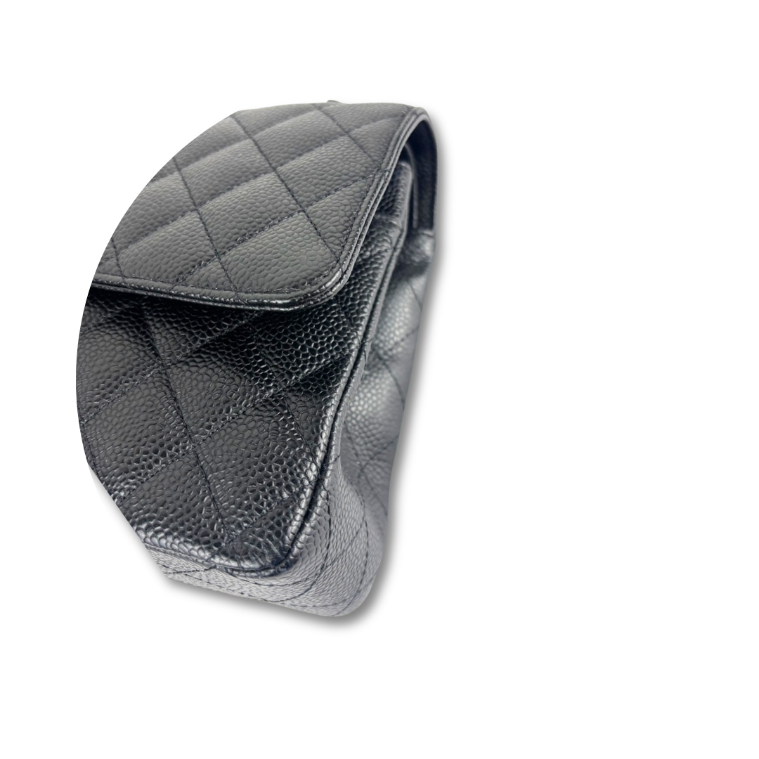 Chanel Black Caviar Medium Double Flap