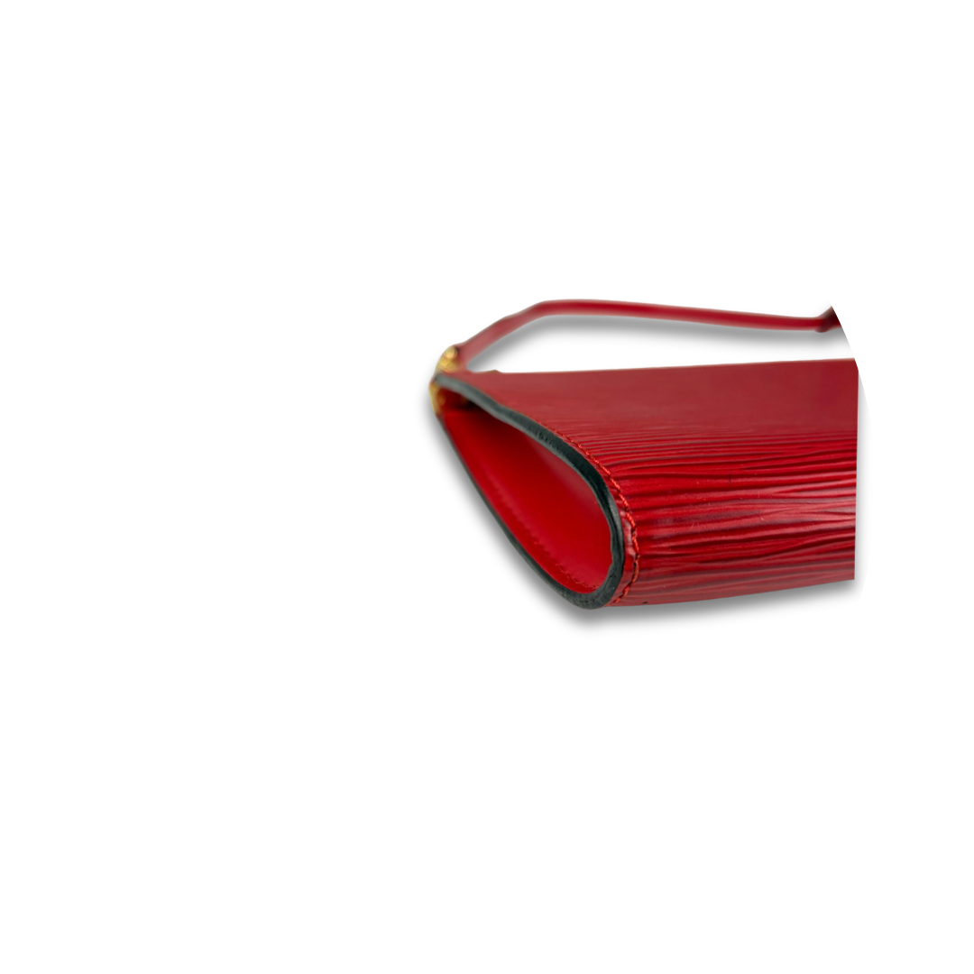 Louis Vuitton Red Epi Leather Pochette Accessories