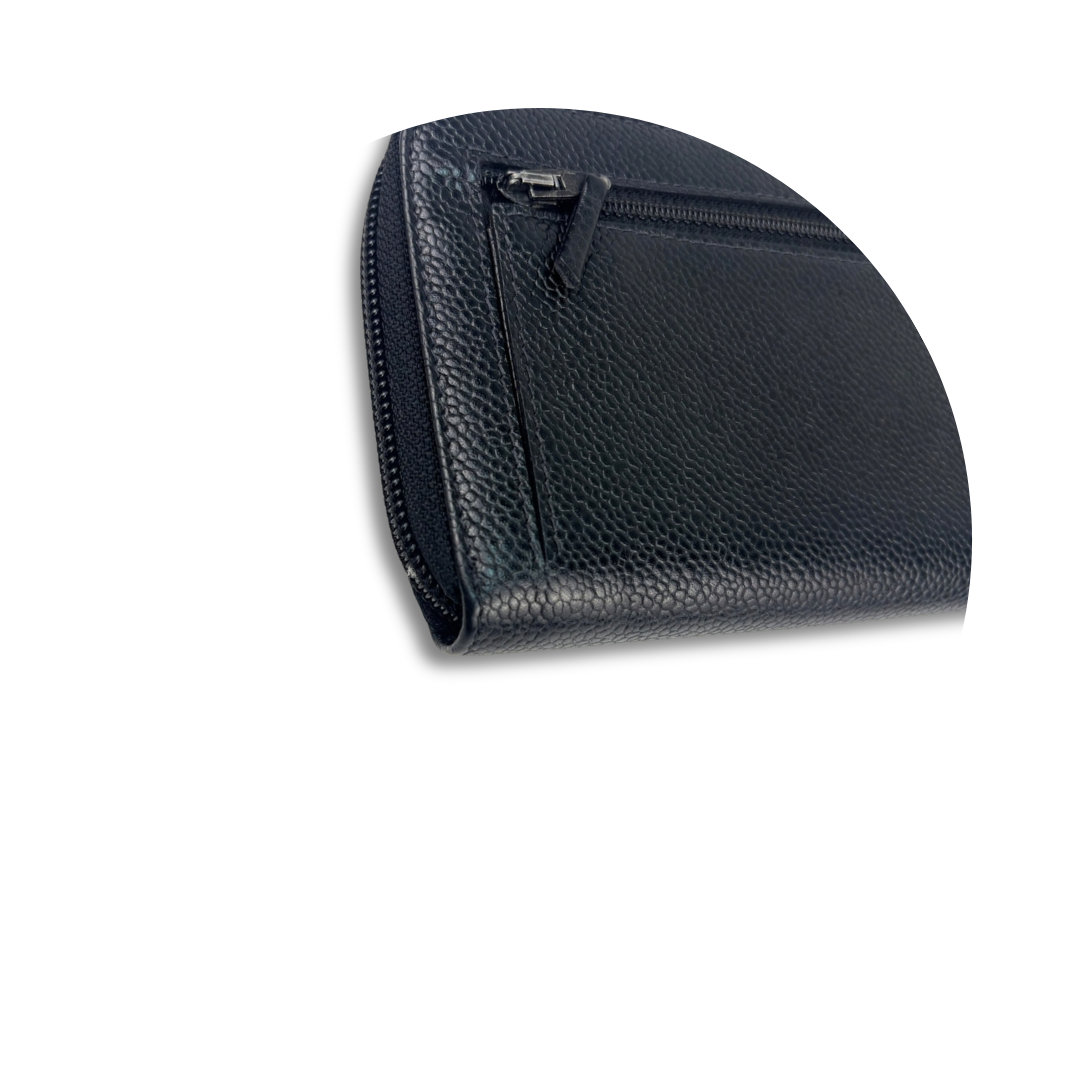 Chanel CC Timeless Zip Around Wallet