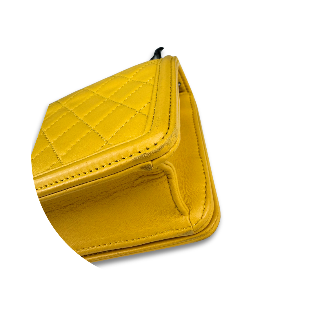 Chanel Yellow Boy Brick Flap Bag