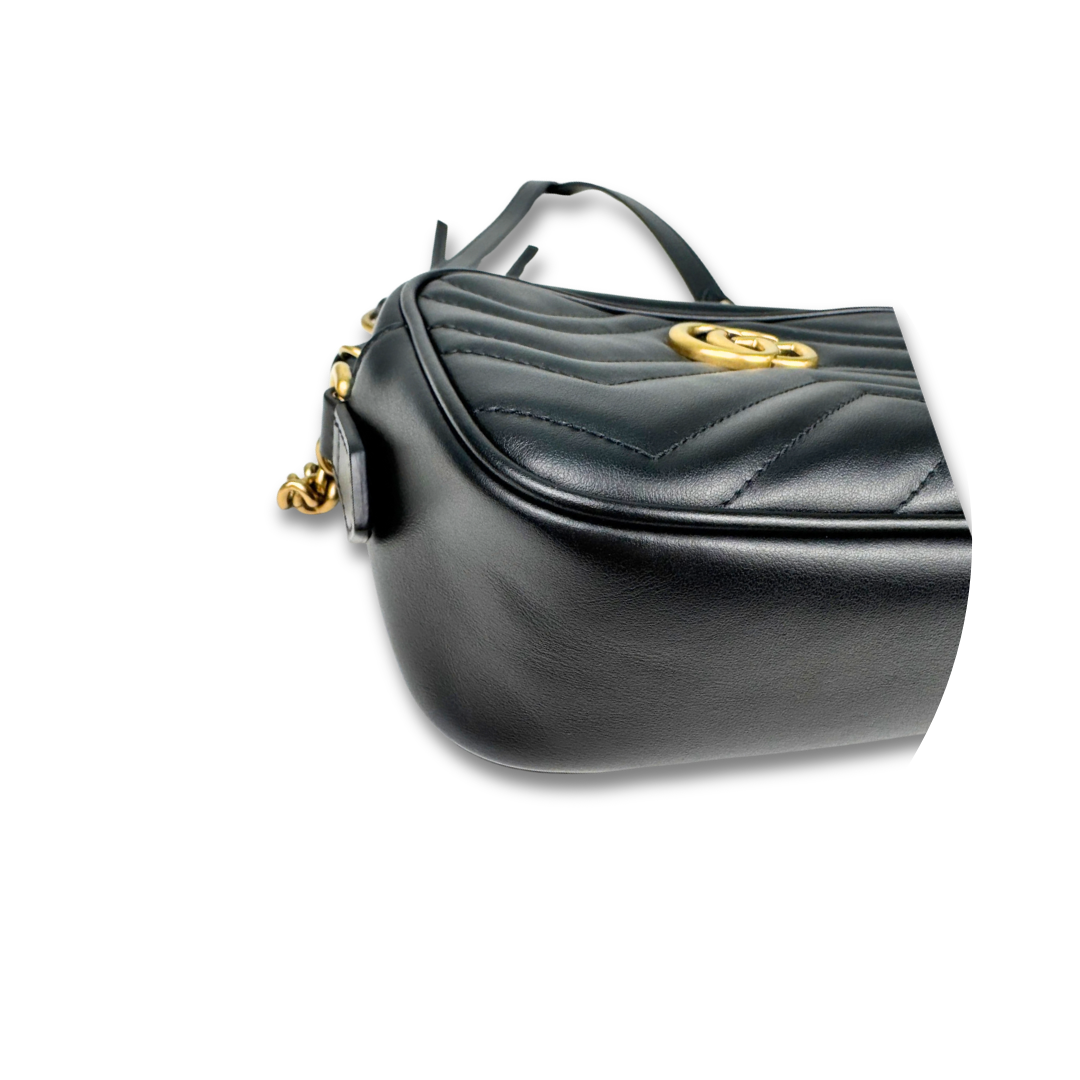 Gucci Black Marmont Mini Camera Bag