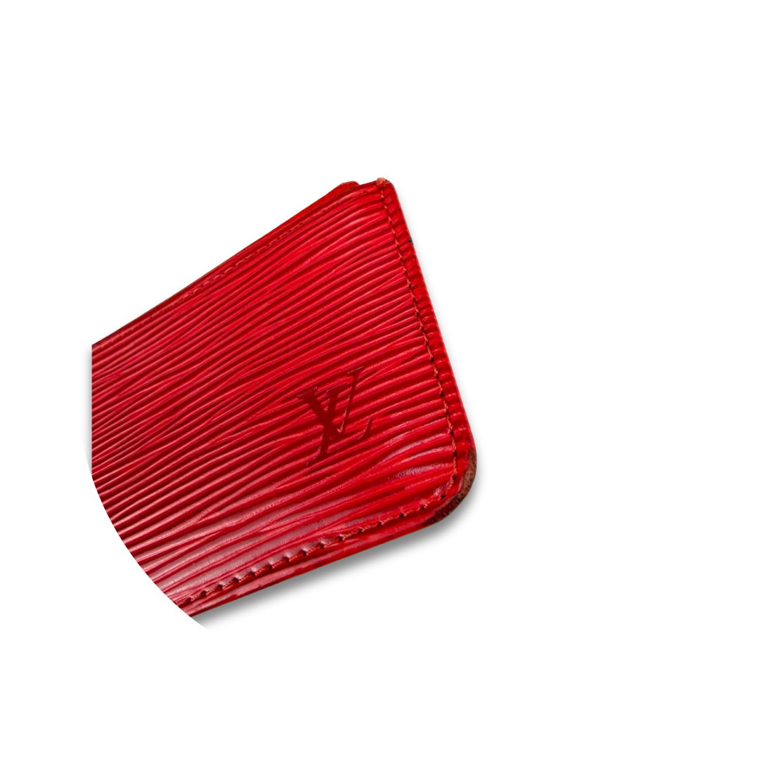 Louis Vuitton Red Epi Key Pouch