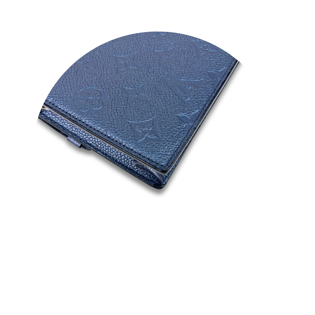 Louis Vuitton Metallic Blue Empreinte Vavin Chain Wallet