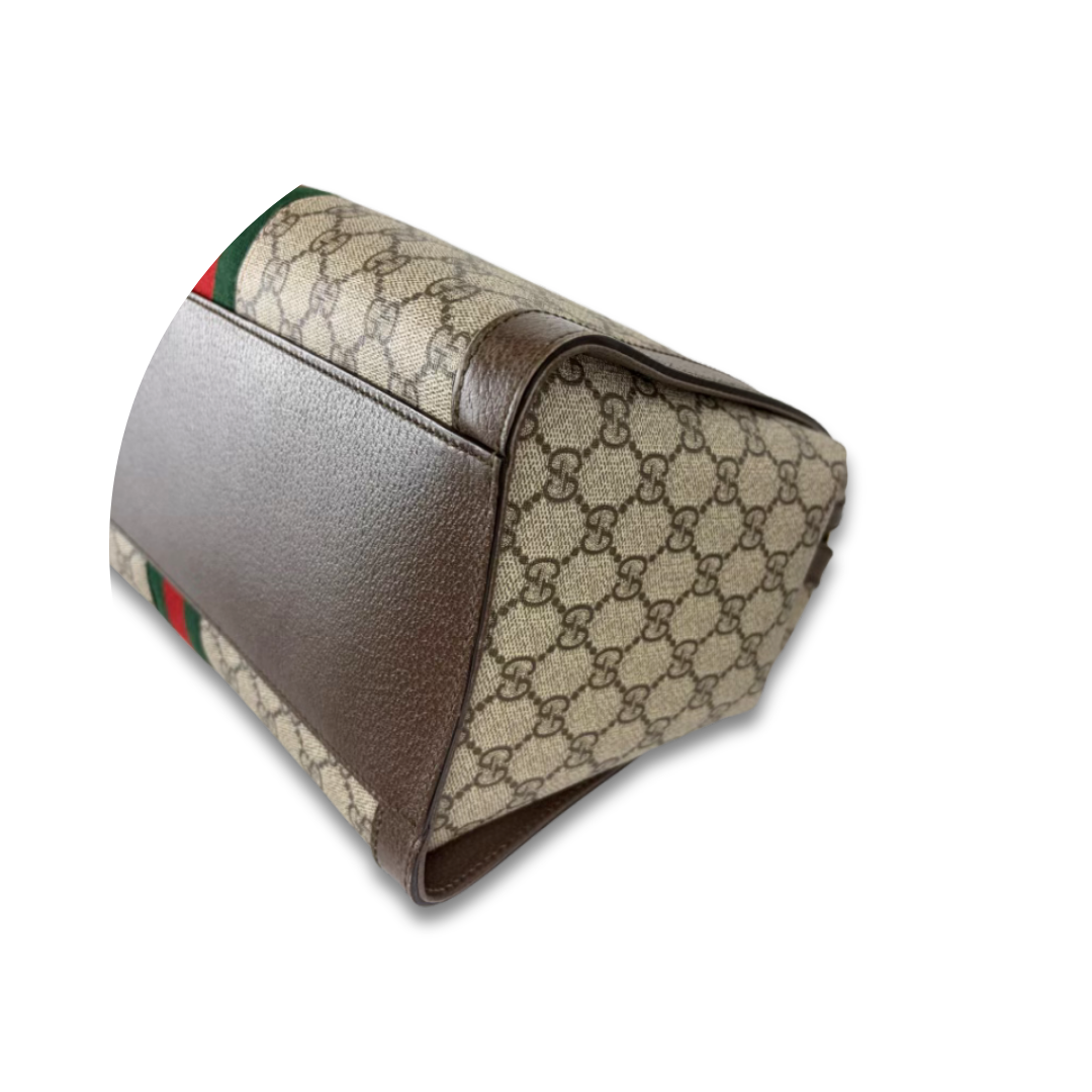 Gucci GG Supreme Ophidia Medium Top Handle Tote
