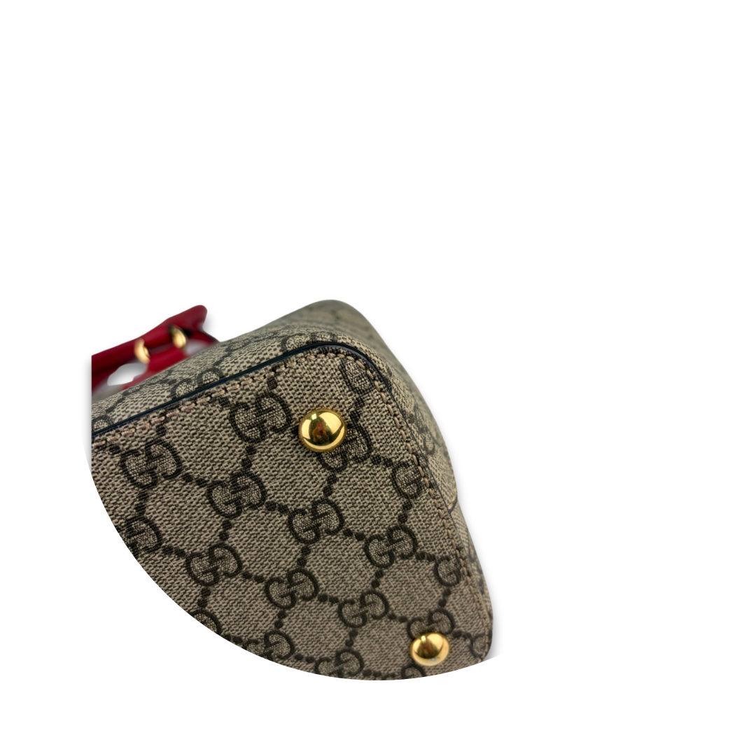 Gucci Small Supreme Tuscany Zip Tote