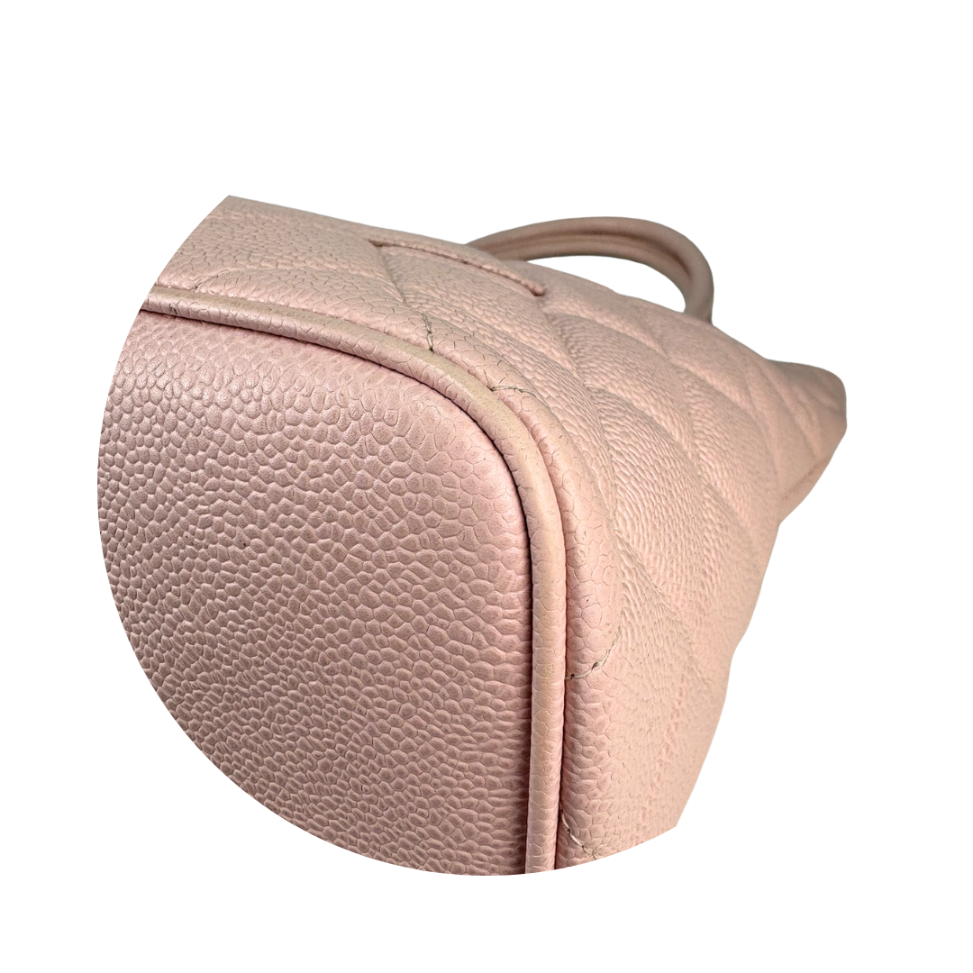 Chanel Pink Caviar Medallion Tote
