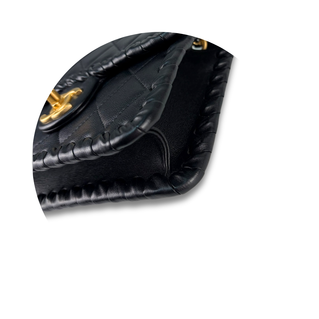 Chanel Braided Mini My Own Frame Flap Bag