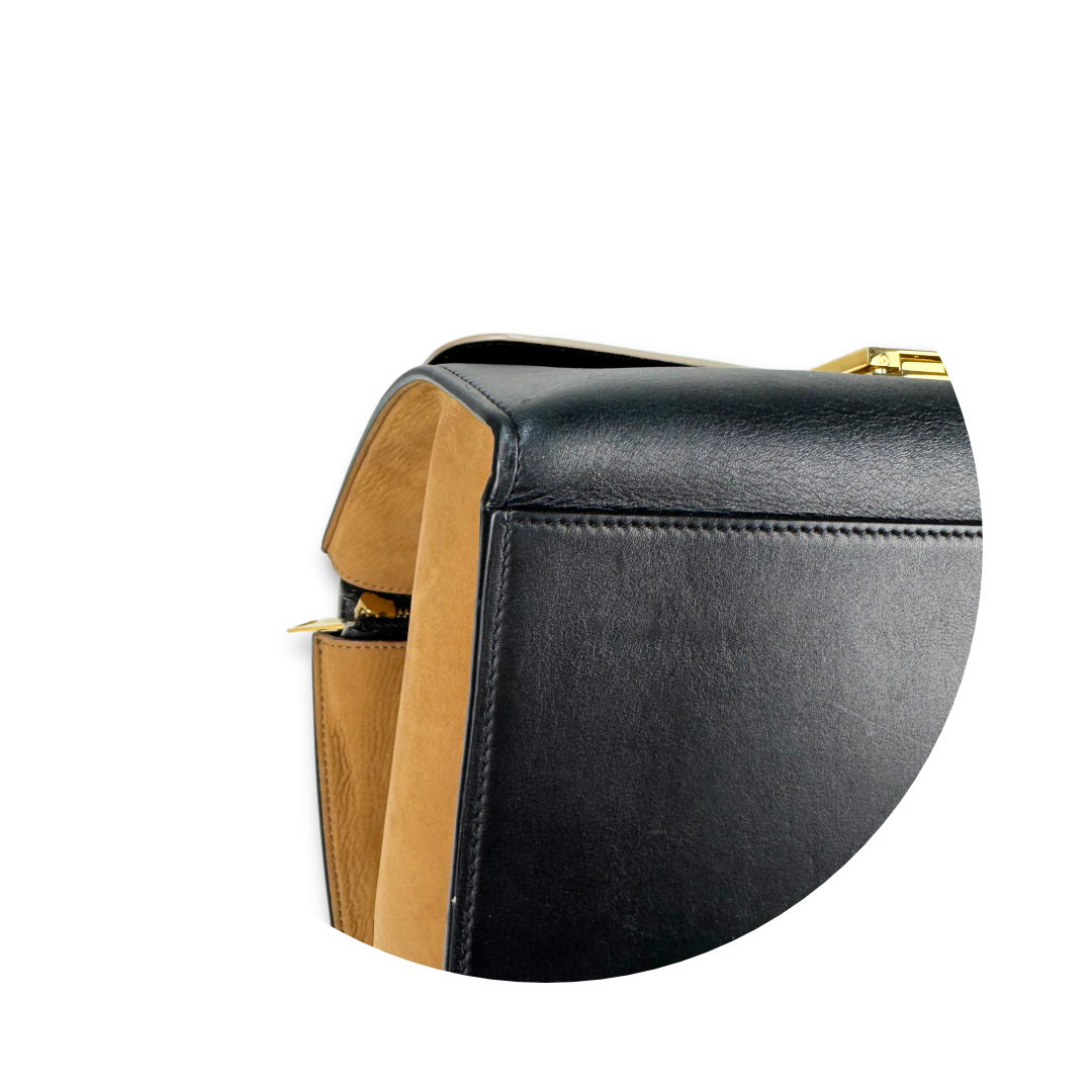 Celine Tri-Color Trapeze Handbag