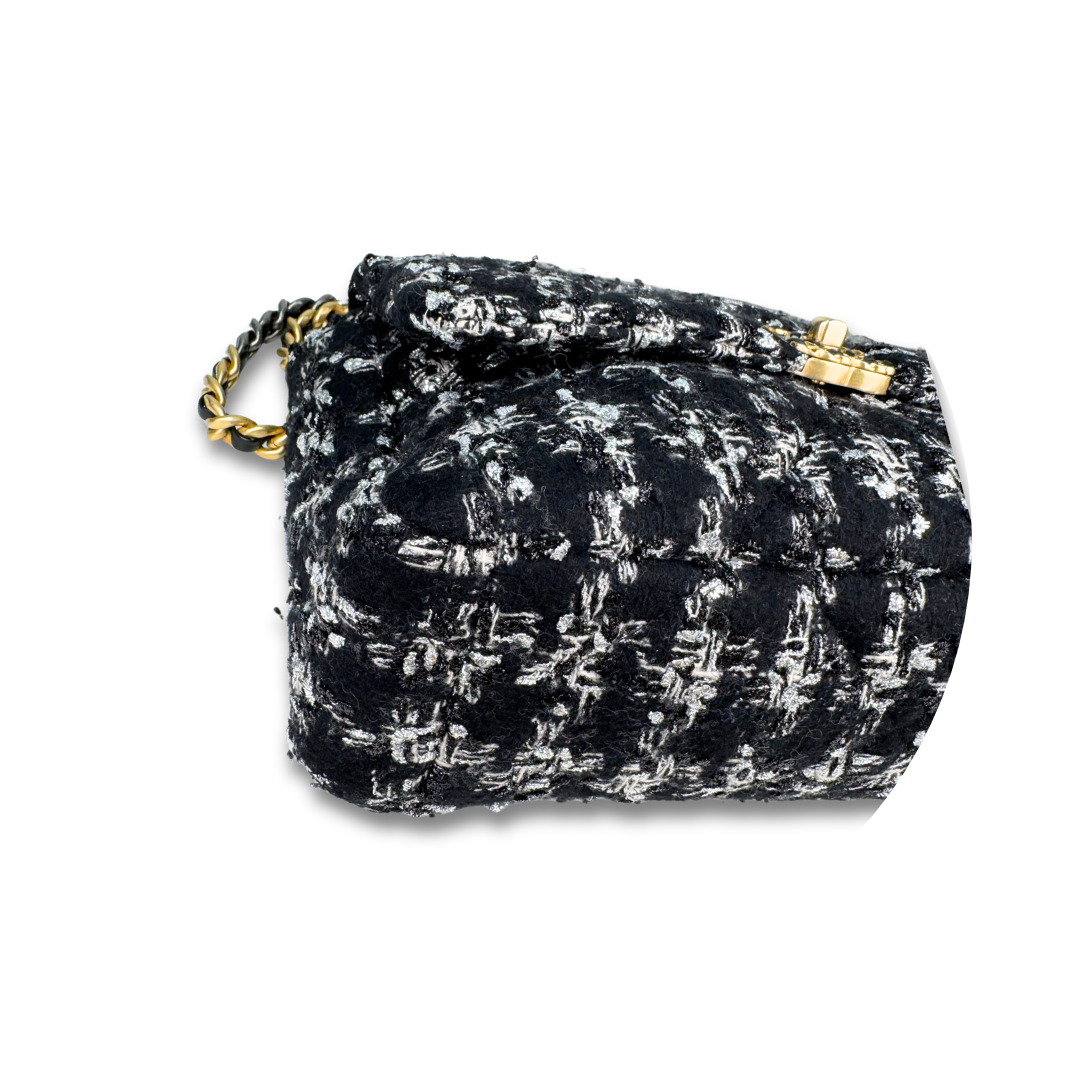 Chanel Tweed 19 Large Flap Bag