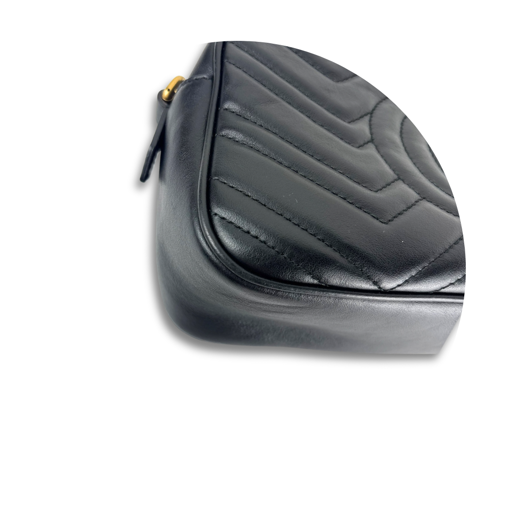 Gucci Black Marmont Camera Bag