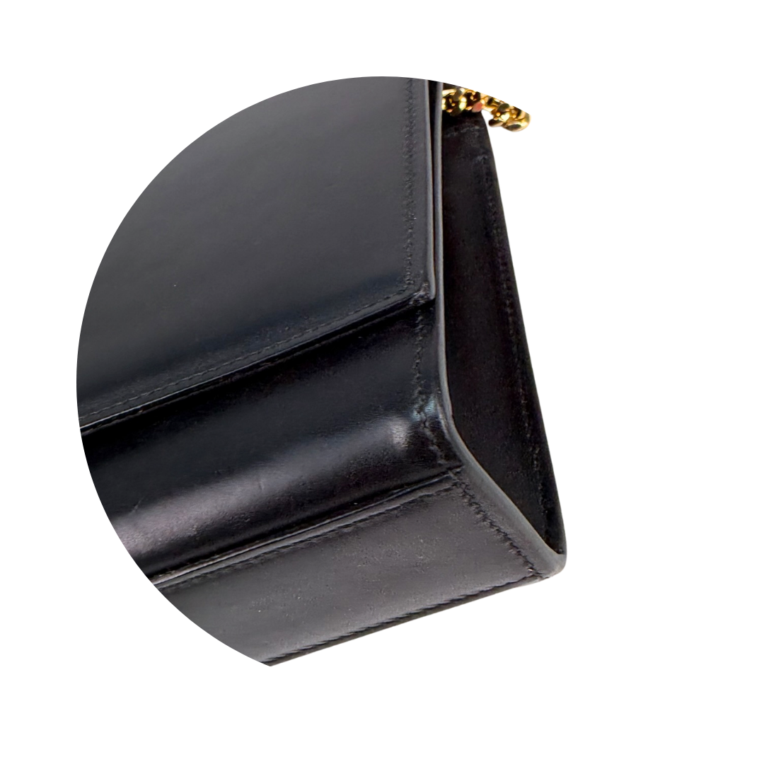 YSL Black Medium Kate Tassel Chain Bag