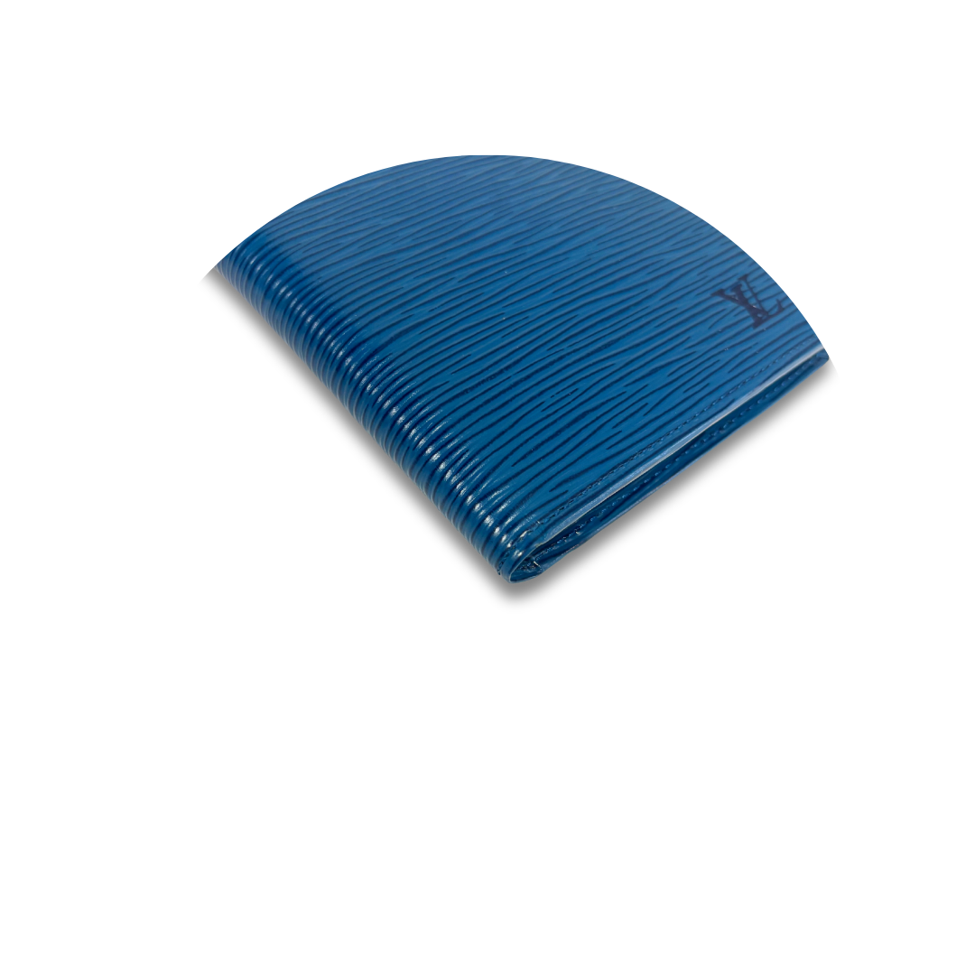 Louis Vuitton Blue Epi Leather Bifold Marco Wallet