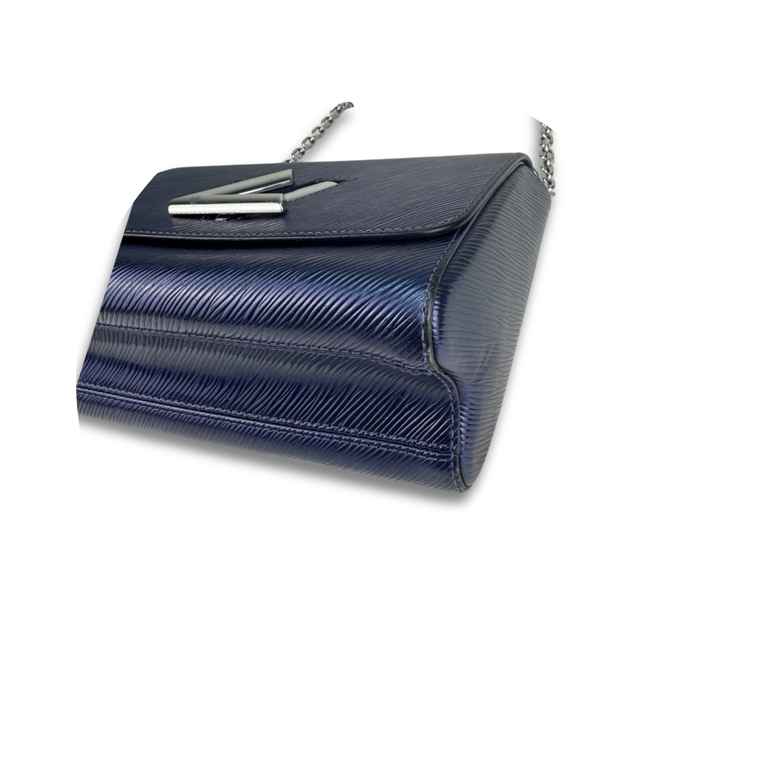 Louis Vuitton Navy Epi Leather Twist MM