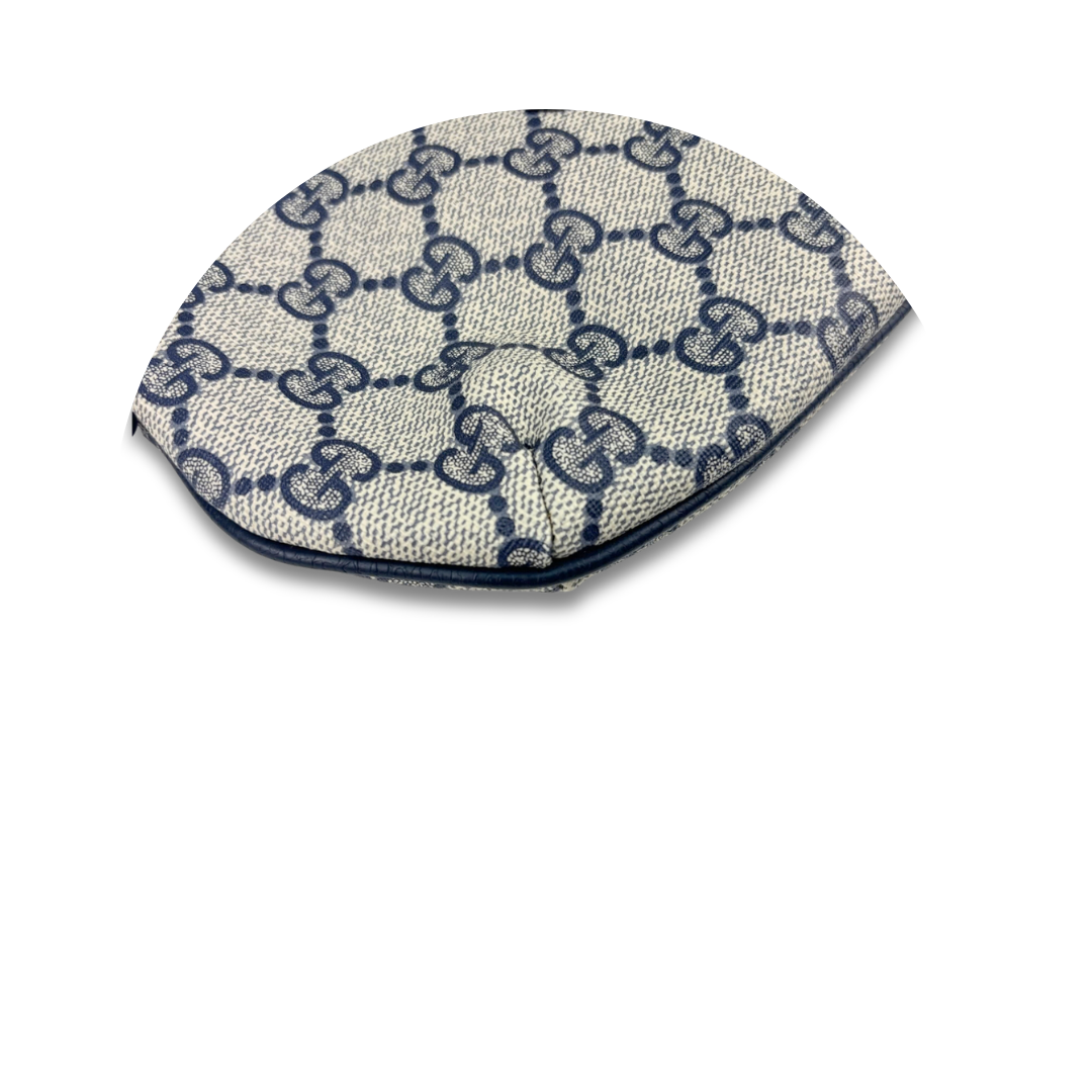 Gucci GG Supreme Navy Flat Crossbody