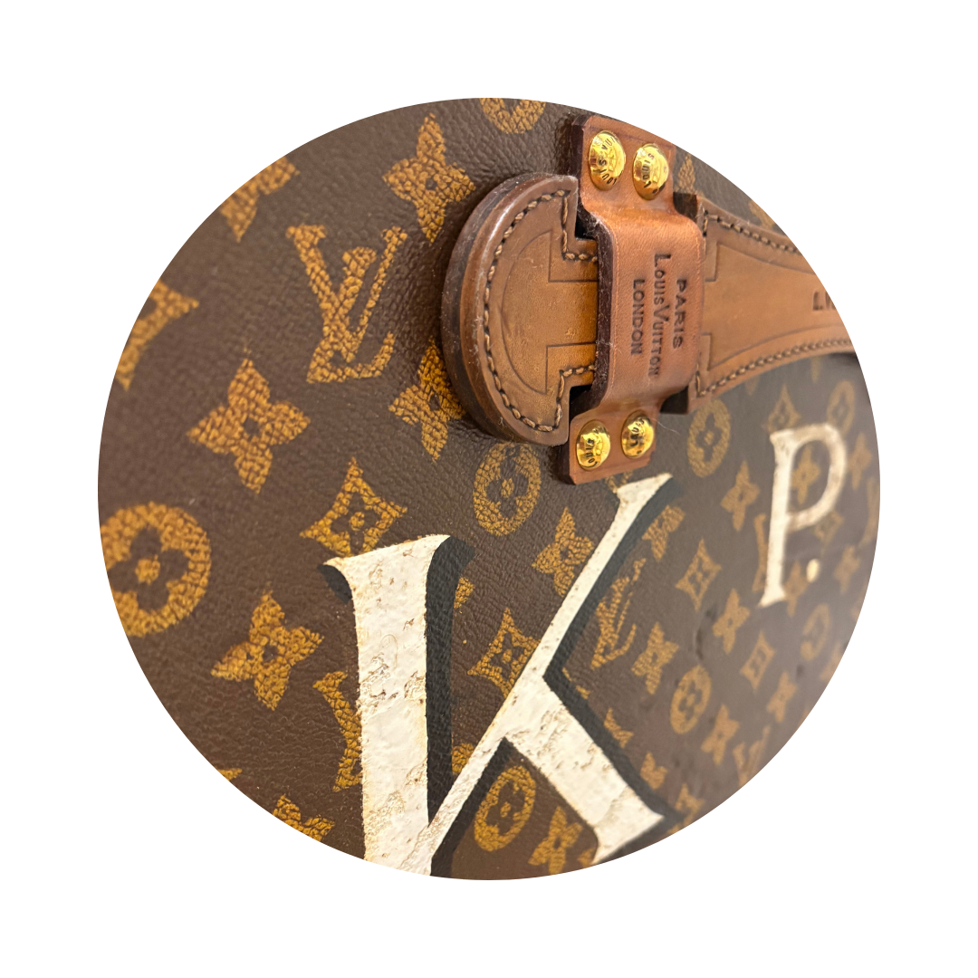 Louis Vuitton Monogram Antique Malle Cabine 90 Trunk