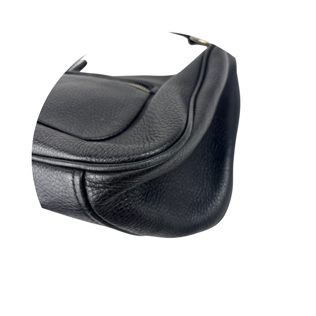 Prada Black Vitello Daino Shoulder Bag