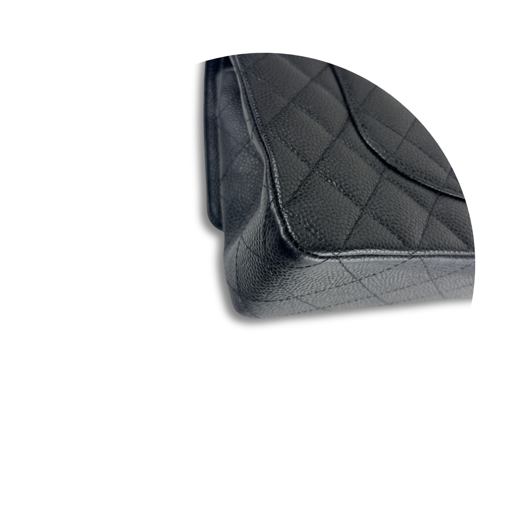 Chanel Black Caviar Medium Double Flap