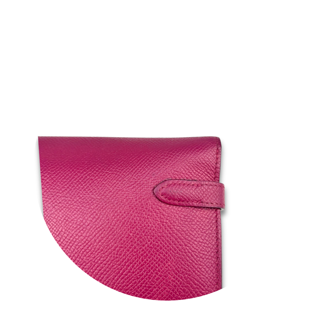 Hermes Rose Pourpre Epsom Kelly Long Wallet