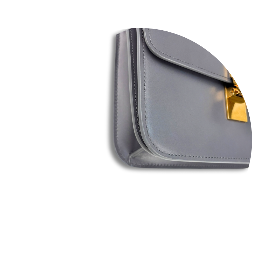 Celine Dark Grey Small Box Bag