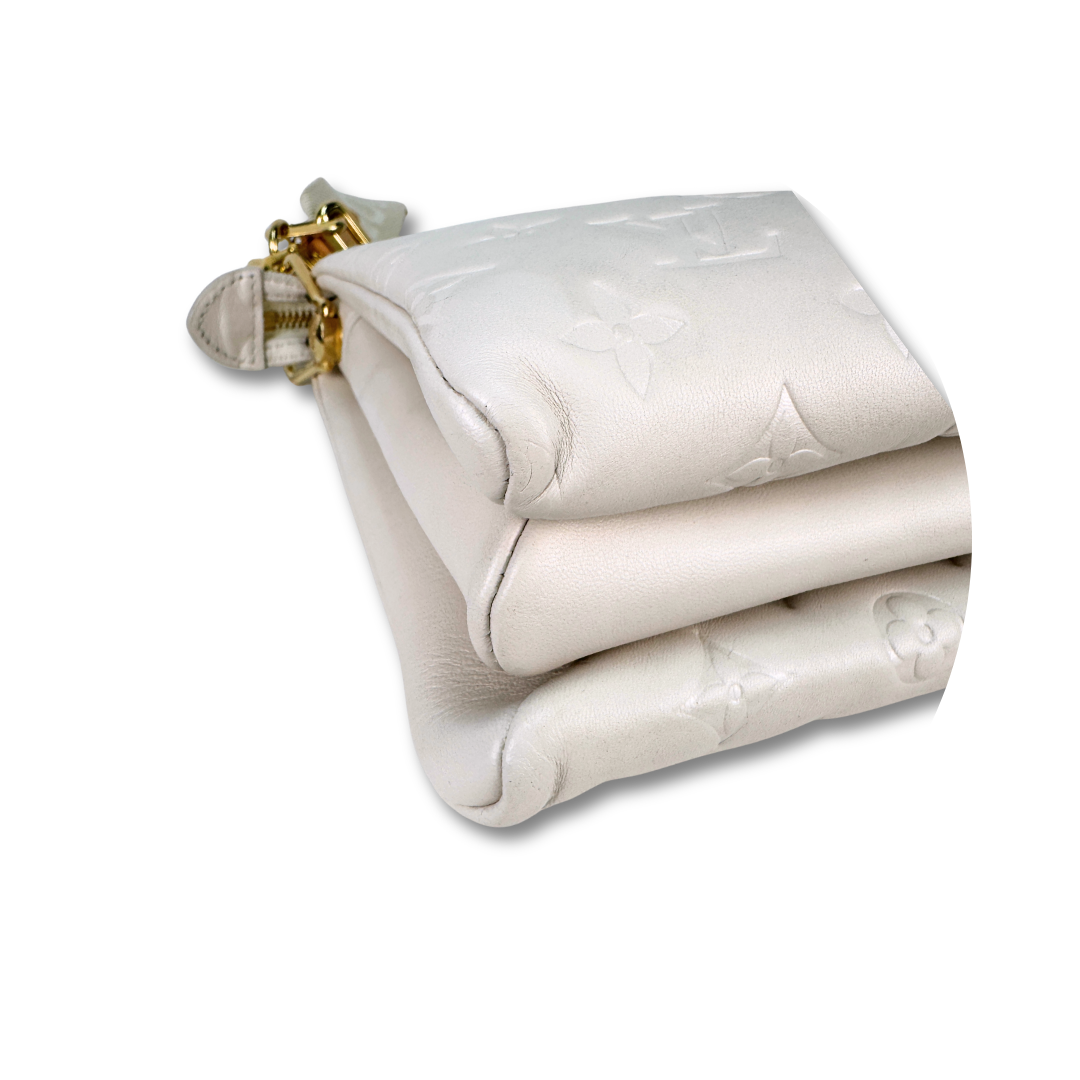 Louis Vuitton Cream Coussin PM