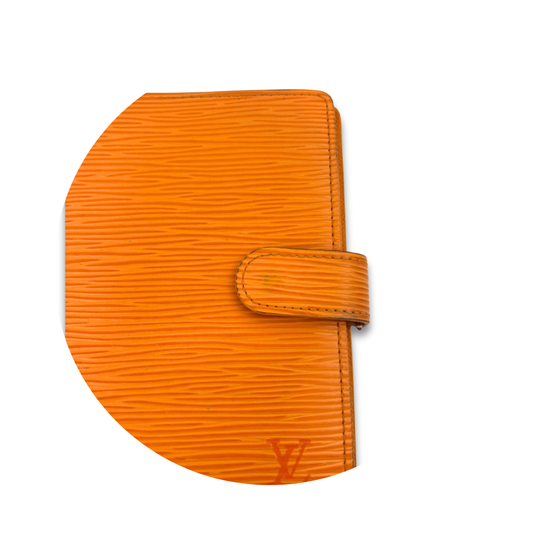 Louis Vuitton Orange Epi Leather Agenda PM