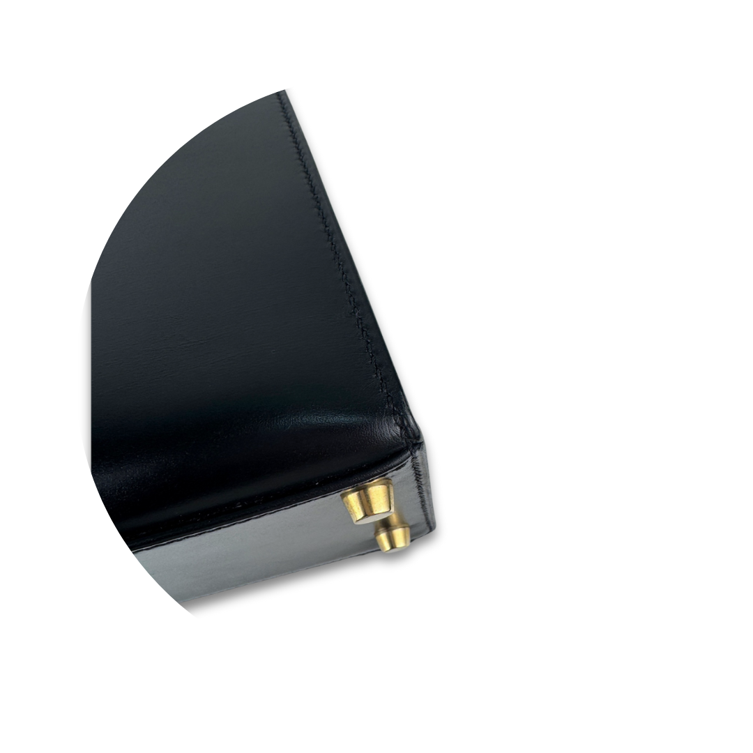 Hermès Box Calf Kelly 28 Noir