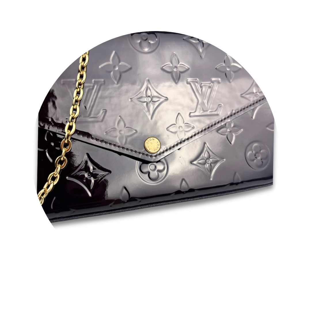 Louis Vuitton Amarante Vernis Pochette Felicie