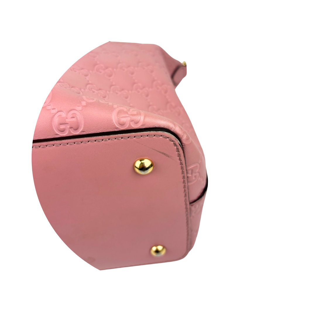 Gucci Pink Guccissima Foldover Tote