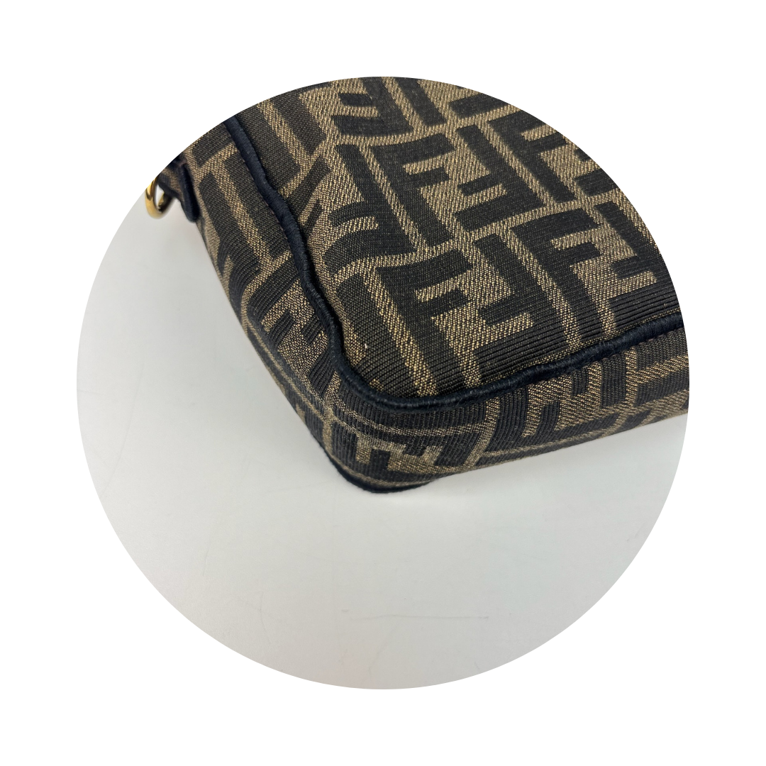 Fendi Jacquard Convertible Baguette